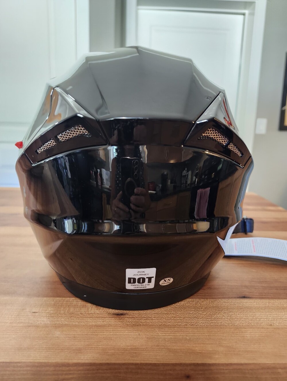 Bnwt ZOX Black Helmet With Vents And Full Faceshield.Unisex
